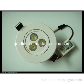 ABS + Aluminum Heatsink 3W Adjustable LED Ceiling Lamp